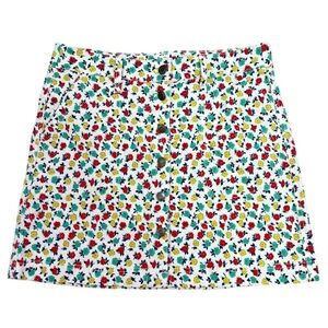 J.CREW Mercantile Ditsy Floral Print Button Front‎ Mini Skirt Women’s 12